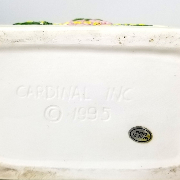 Vintage 1995 Red Ripe Strawberries Cardinal Inc. Ceramic Teapot, Collectible - Picture 8 of 11